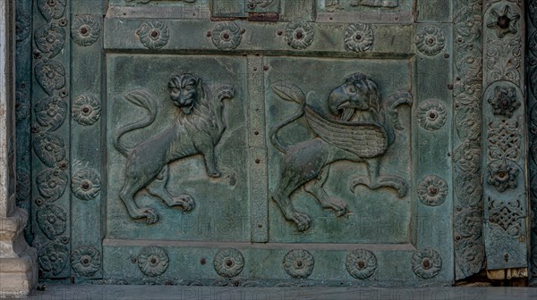 Monreale Cathedral, the gate by Bonanno Pisano (1185-6)