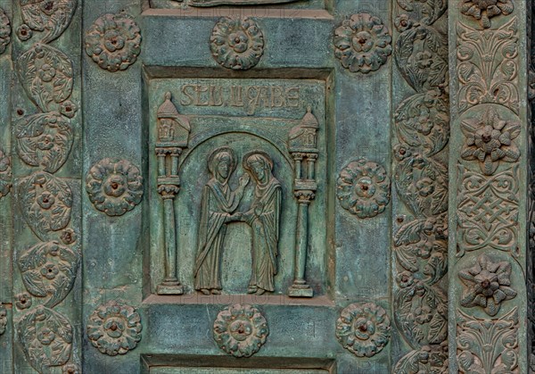 Monreale Cathedral, the gate by Bonanno Pisano (1185-6)