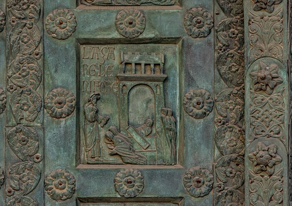 Monreale Cathedral, the gate by Bonanno Pisano (1185-6)