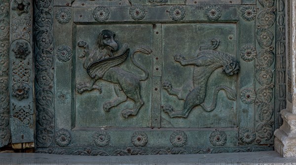 Monreale Cathedral, the gate by Bonanno Pisano (1185-6)