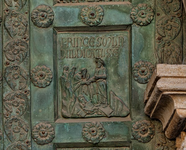 Monreale Cathedral, the gate by Bonanno Pisano (1185-6)