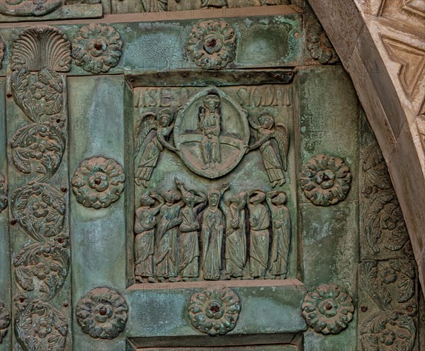 Monreale Cathedral, the gate by Bonanno Pisano (1185-6)