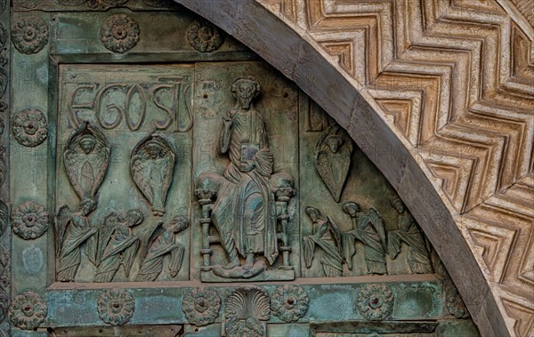 Monreale Cathedral, the gate by Bonanno Pisano (1185-6)