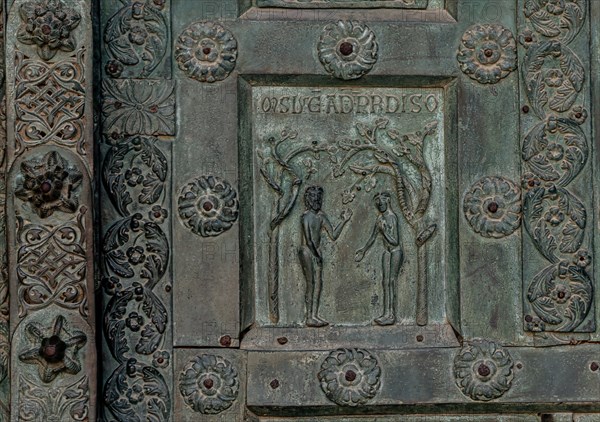 Monreale Cathedral, the gate by Bonanno Pisano (1185-6)