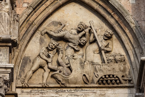 Ferrara, the Cathedral dedicated to St. George, façade