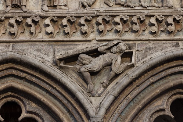 Ferrara, the Cathedral dedicated to St. George, façade