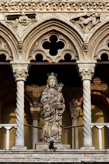 Ferrara, the Cathedral dedicated to St. George, façade