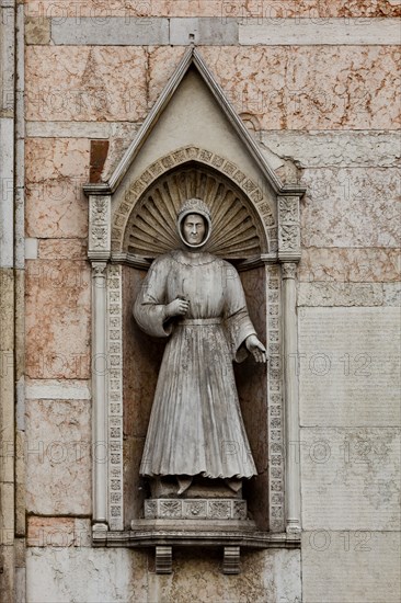 Ferrara, the Cathedral dedicated to St. George, façade