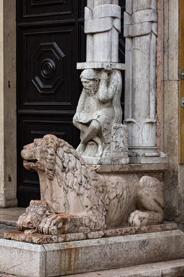 Ferrara, the Cathedral dedicated to St. George, façade