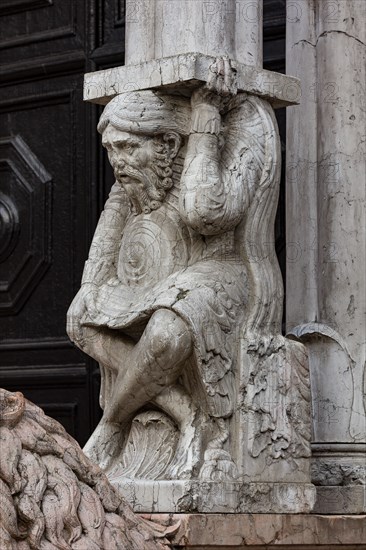 Ferrara, the Cathedral dedicated to St. George, façade