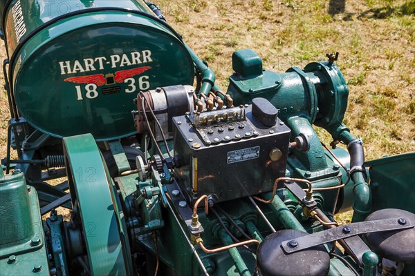 Old tractor. Detail.