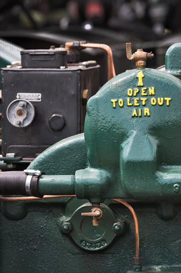 Old tractor. Detail.