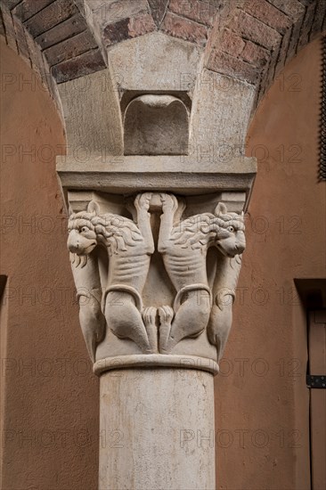 Modena, Ghirlandina Tower, Torresani Hall, west wall