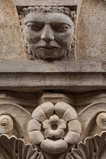 Modena, Ghirlandina Tower, Torresani Hall, north wall