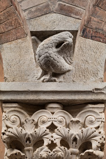 Modena, Ghirlandina Tower, Torresani Hall, south wall