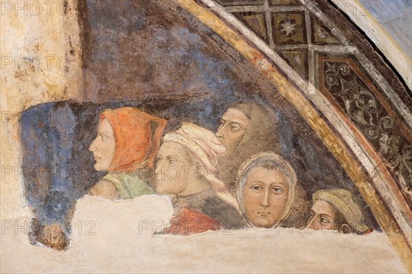 “Five unidentified figures”. Frescoes by Jacopo di Cione