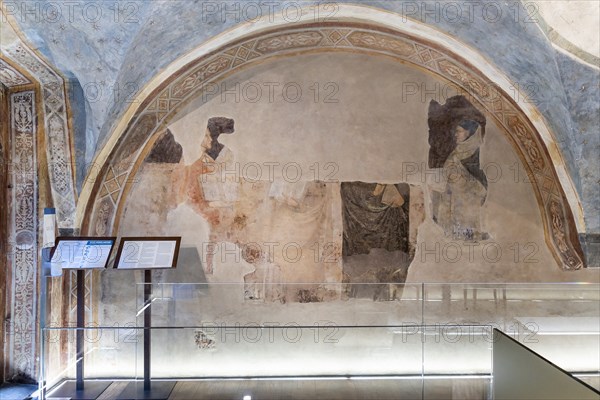 “Lunette of the Poets”, with portraits of Dante Alighieri and Boccaccio. Frescoes by Jacopo di Cione