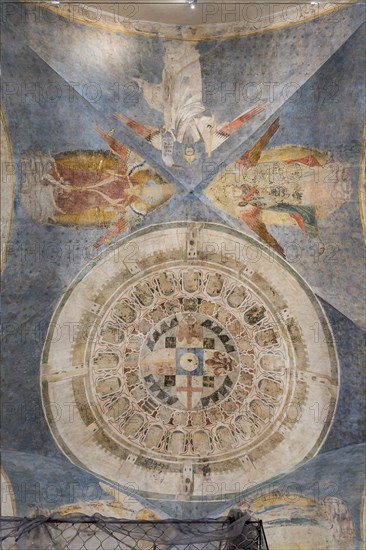 Vault with the circular image of Florence as the new Celestial Jerusalem