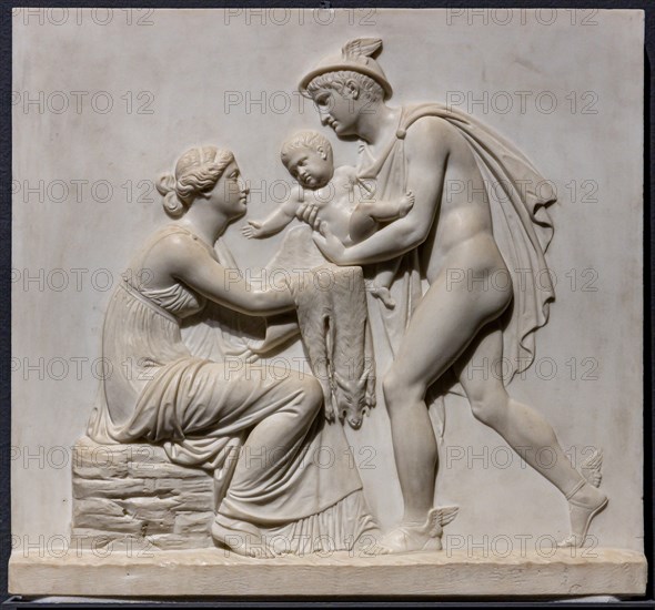 "Mercury brings infant Bacchus to Ino", by Bertel Thorvaldsen