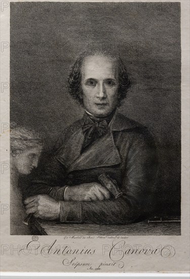 "Antonio Canova", by Giovanni Martino De Boni