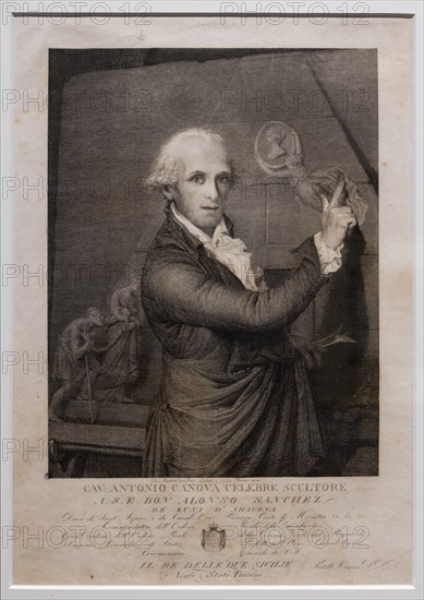 "Antonio Canova", by Giovanni Martino De Boni