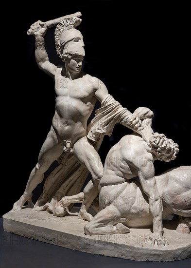 "Theseus fighint against the Centaur Eurytion", by Antonio Canova