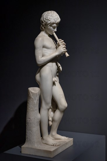 "Faun playing the Flute", by Pietro Tenerani