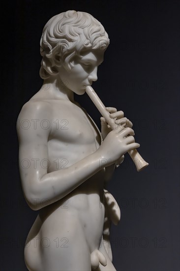 "Faun playing the Flute", by Pietro Tenerani