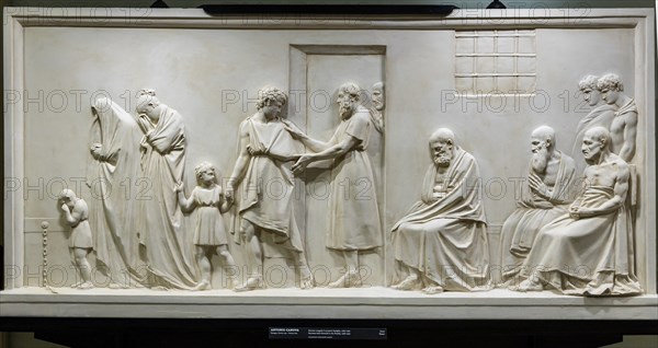 "Socrates bidding Farewell to his Family", by Antonio Canova