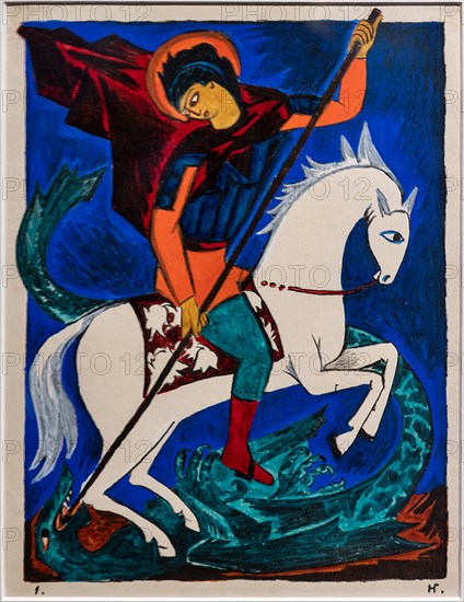 Goncharova, "Victorious St. George"