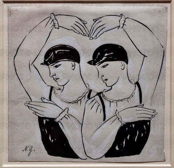 Goncharova, 'Two female Dancers'