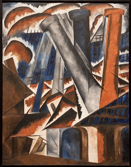 Goncharova, 'Factory (Futurist)'