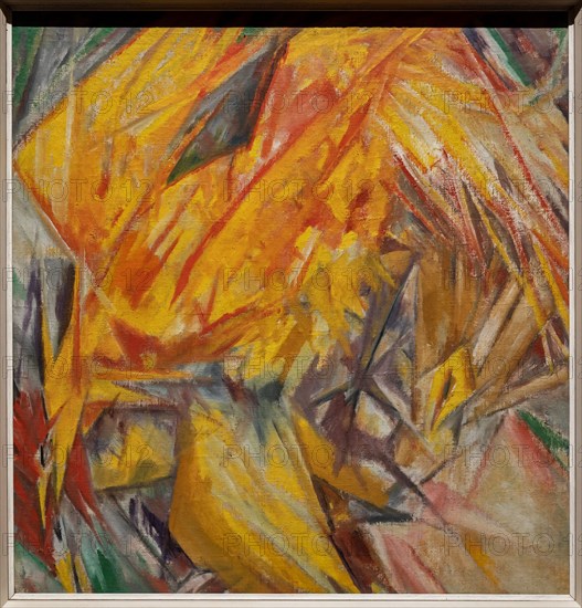 Goncharova, 'Rooster and Hen (Rayonist Study)'