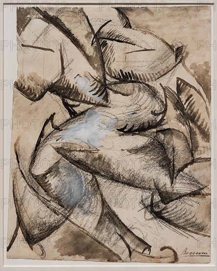 Boccioni, 'I want to le human forms in movement (Muscles in movement))'