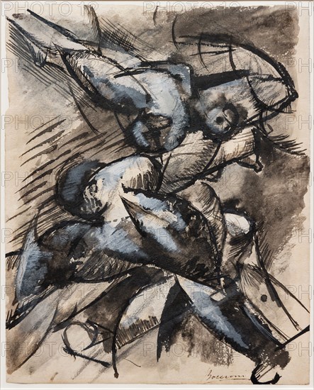 Boccioni, 'I want to le human forms in movement (Dynamic Decomposition))'