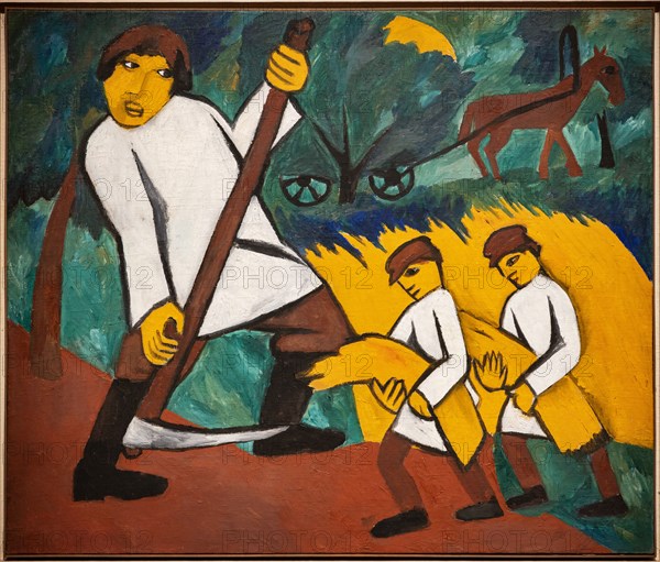 Goncharova, 'Hay Cutting'