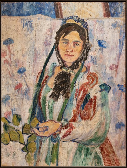 Goncharova, 'Self-portrait in a period costume'