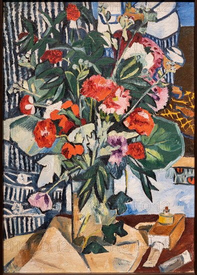 Goncharova, 'Bunch of Flowers and Flasks of Paint'