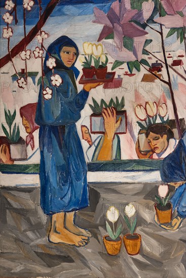 Goncharova, 'Gardening'