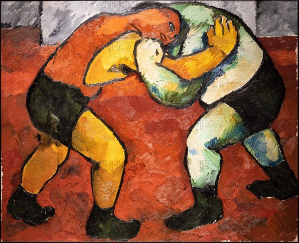 Goncharova, 'Wrestlers'