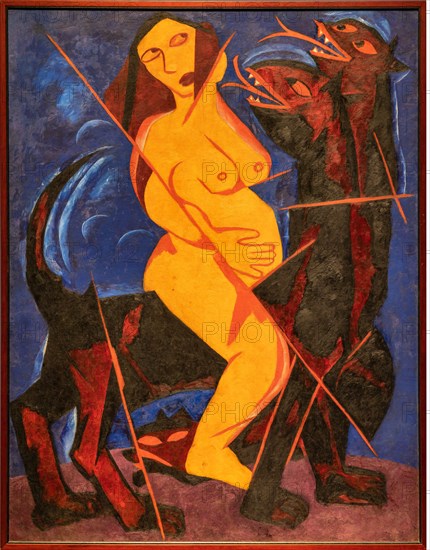 Goncharova, 'The Maiden on the Beast'