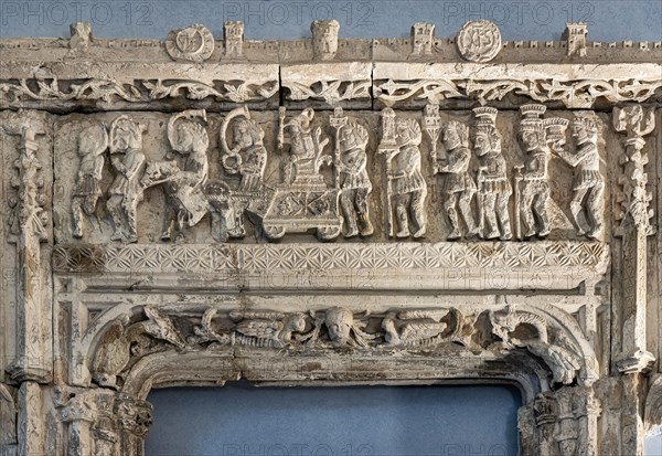 Frieze representing the Triumph of Angelo Marongiu in Sassari