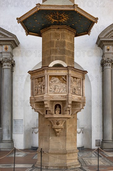 Benedetto da Maiano: 'Pulpit with scenes from the life of St. Francis'