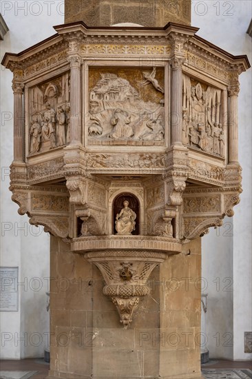 Benedetto da Maiano: 'Pulpit with scenes from the life of St. Francis'