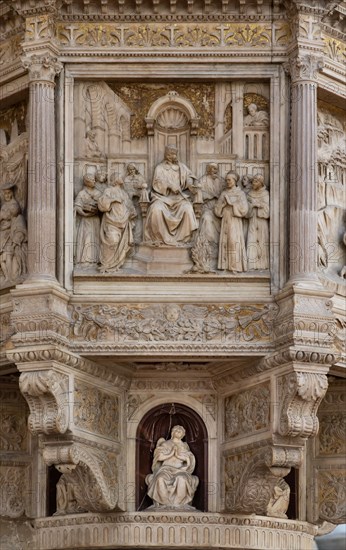 Benedetto da Maiano: 'Pulpit with scenes from the life of St. Francis'