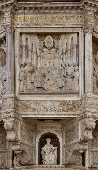 Benedetto da Maiano: 'Pulpit with scenes from the life of St. Francis'