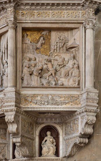 Benedetto da Maiano: 'Pulpit with scenes from the life of St. Francis'