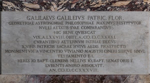 Sepulchre of Galielo Galilei