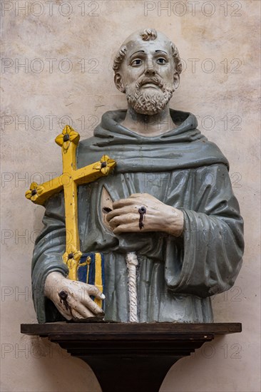 Giovanni Della Robbia: 'St. Francis,  half figure'