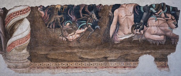 Andrea Orcagna: 'Lucifer clutching two Giants and Antenor'